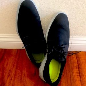 Ecco black suede shoes. Worn once.